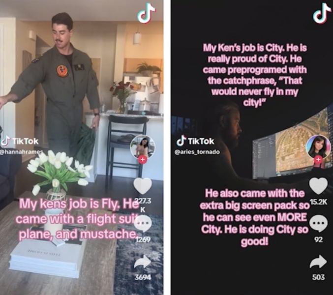 В Сети появился новый тренд «Работа моего Кена»