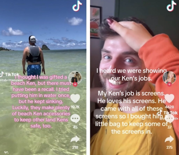 В Сети появился новый тренд «Работа моего Кена»